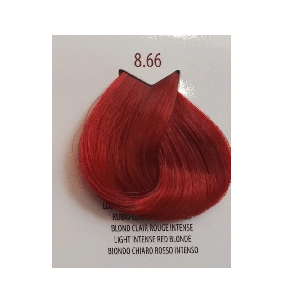 tinta biondo chiaro rosso intenso 8.66 life color plus 100 ml - prodotti per parrucchieri - hairevolution prodotti