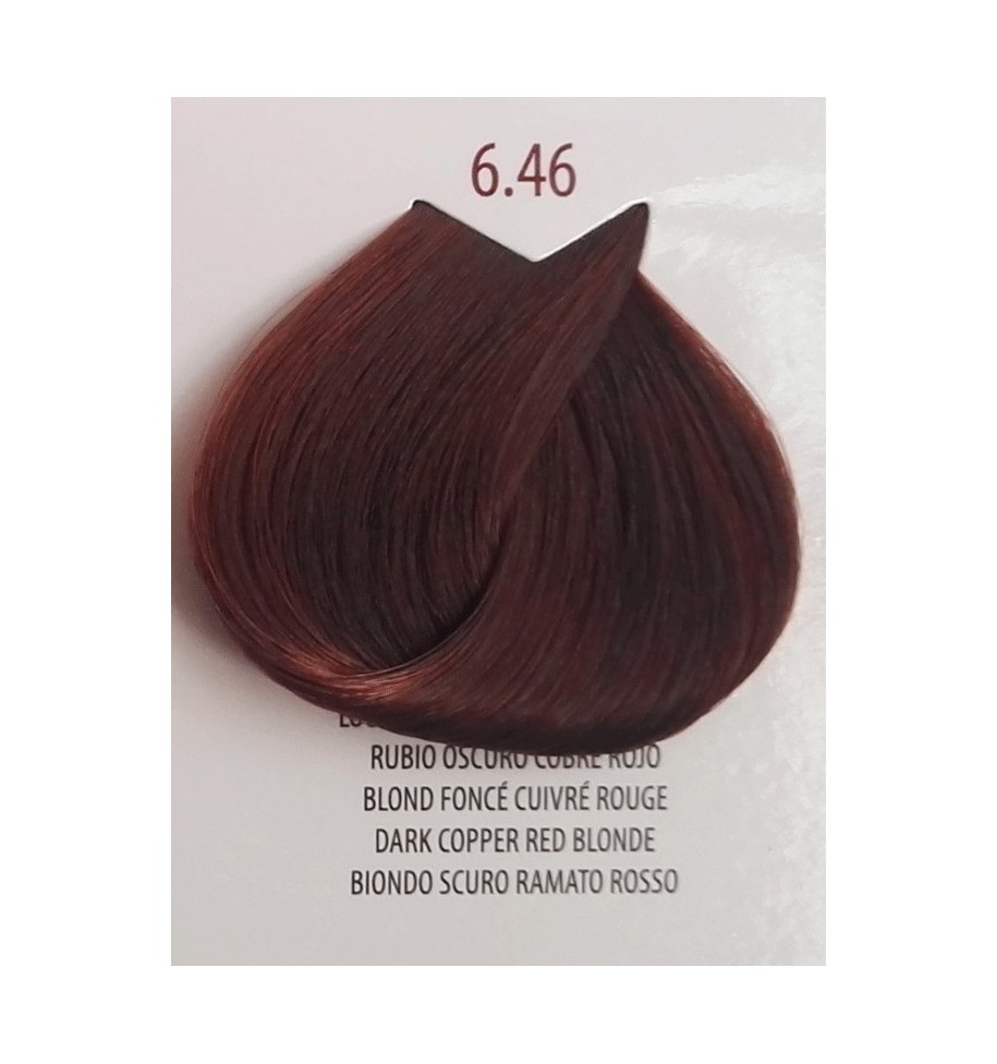 tinta biondo scuro ramato rosso 6.46 life color plus 100 ml - prodotti per parrucchieri - hairevolution prodotti