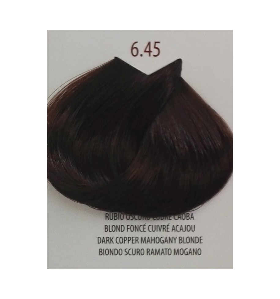 tinta biondo scuro ramato mogano 6.45 life color plus 100ml - prodotti per parrucchieri - hairevolution prodotti