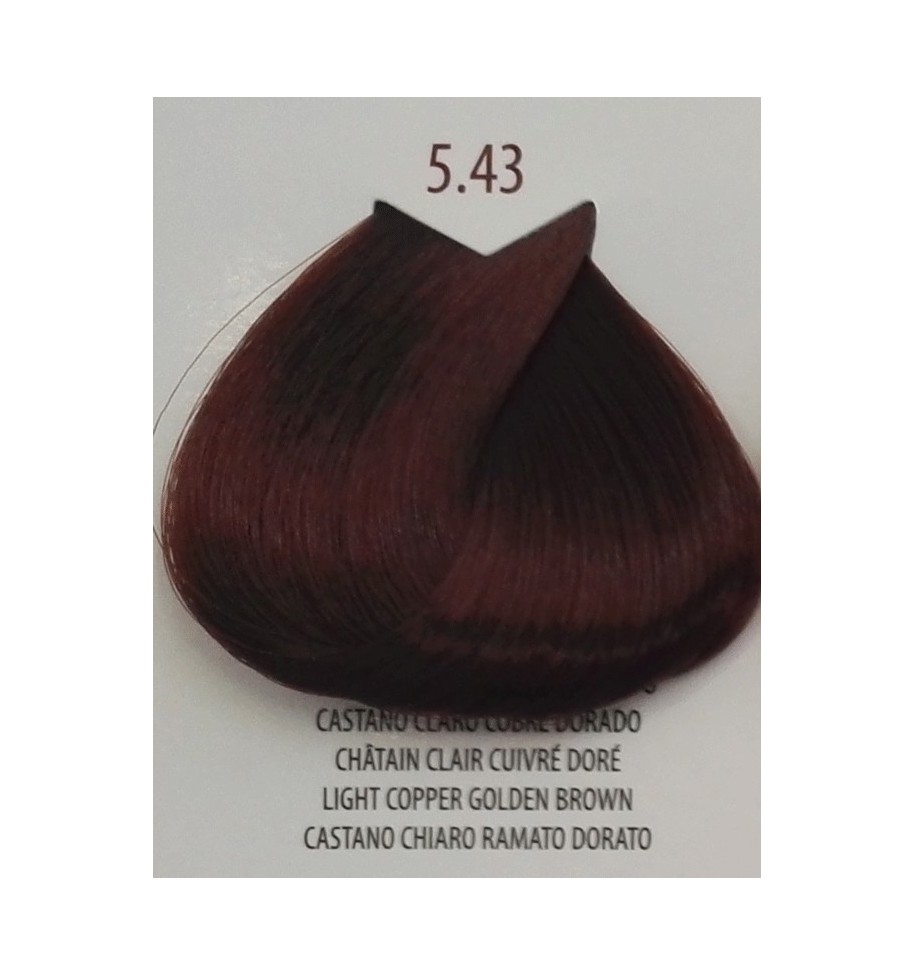 tinta castano chiaro ramato dorato 5.43 life color plus 100 ml - prodotti per parrucchieri - hairevolution prodotti