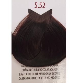 Tinta per capelli Castano Chiaro Cioccolato Mogano 5.52 Life Color Plus 100 ML - prodotti per parrucchieri - hairevolution pr...