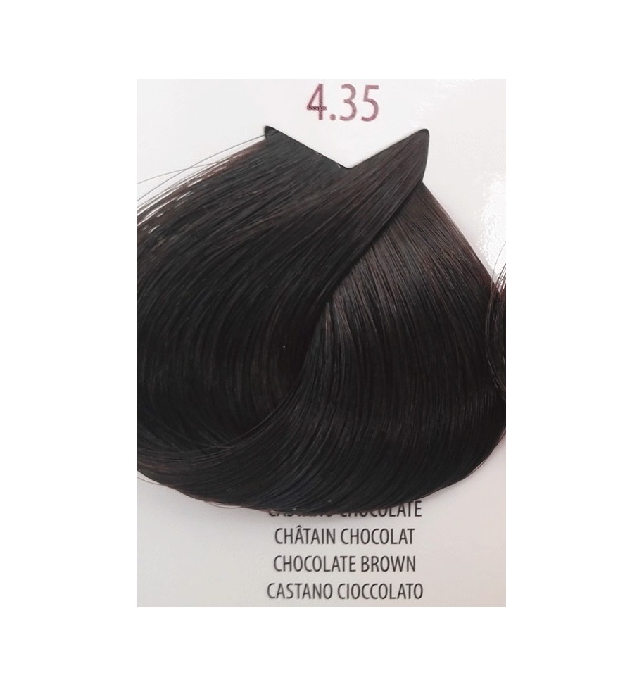 tinta per capelli castano cioccolato 4.35 life color plus100 ml - prodotti per parrucchieri - hairevolution prodotti