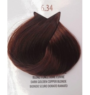 Tinta colore Biondo Scuro Dorato Ramato 6.34 Life Color Plus 6.34 LIFE COLOR PLUS 100 ML - prodotti per parrucchieri - hairev...