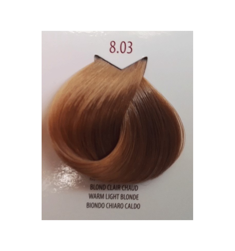 tinta per capelli biondo chiaro caldo 8.03 life color plus 100 ml - prodotti per parrucchieri - hairevolution prodotti