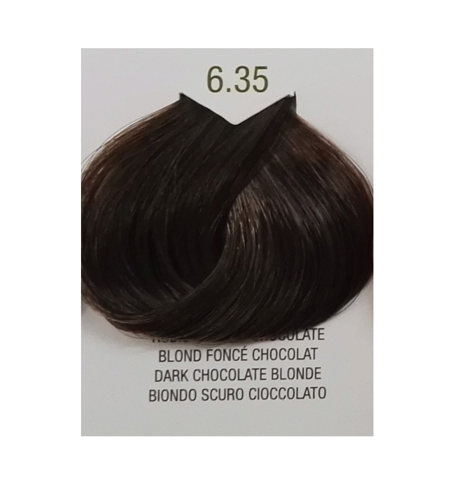 tinta senza ammoniaca colore biondo scuro cioccolato 6.35 b.life color - prodotti per parrucchieri - hairevolution prodotti