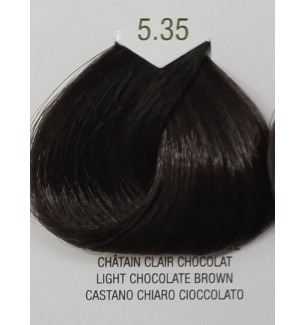 Tinta senza ammoniaca colore Castano Chiaro Cioccolato 5.35 B.Life Color 100 ml - prodotti per parrucchieri - hairevolution p...