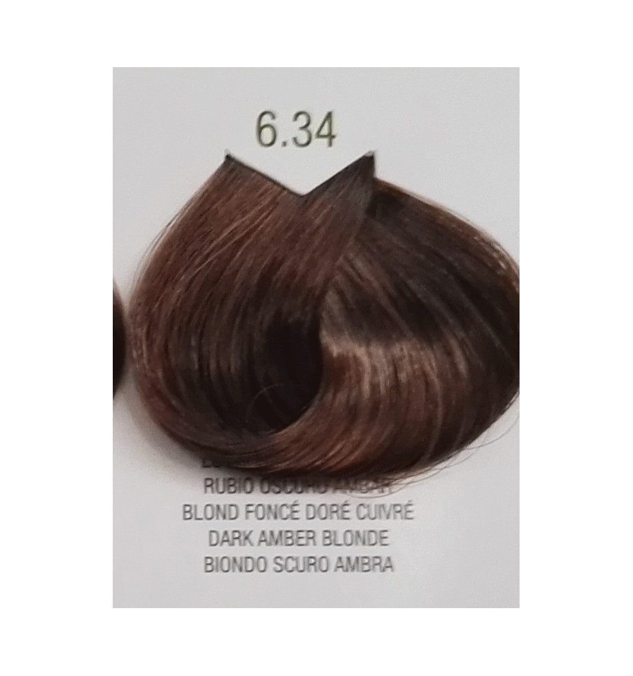 tinta senza ammoniaca per capelli biondo scuro ambra 6.34 b.life color - prodotti per parrucchieri - hairevolution prodotti