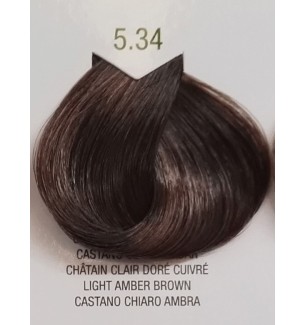 Tinta senza ammoniaca per capelli Castano Chiaro Ambra 5.34 B.Life Color - prodotti per parrucchieri - hairevolution prodotti