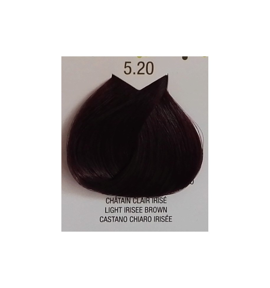 tinta senza ammoniaca castano chiaro irisee 5.20 b.life color 100 ml - prodotti per parrucchieri - hairevolution prodotti