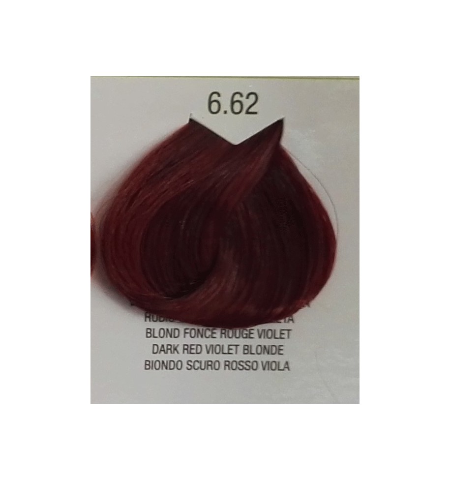 tinta senza ammonica biondo scuro rosso viola 6.62 b.life color 100 ml - prodotti per parrucchieri - hairevolution prodotti