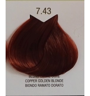 Tinta senza ammoniaca Biondo Ramato Dorato 7.43 B.Life Color 100 ML - prodotti per parrucchieri - hairevolution prodotti