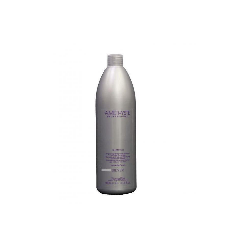 Shampoo antigiallo ravvivante amethyste silver per capelli grigi o biondi - prodotti per parrucchieri - hairevolution prodotti