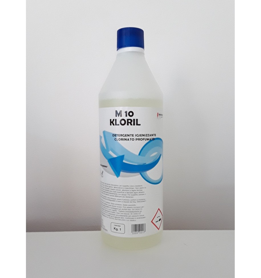 Detergente Igienizzante Clorinato Profumato M 10 KLORIL 1 kg - prodotti per parrucchieri - hairevolution prodotti