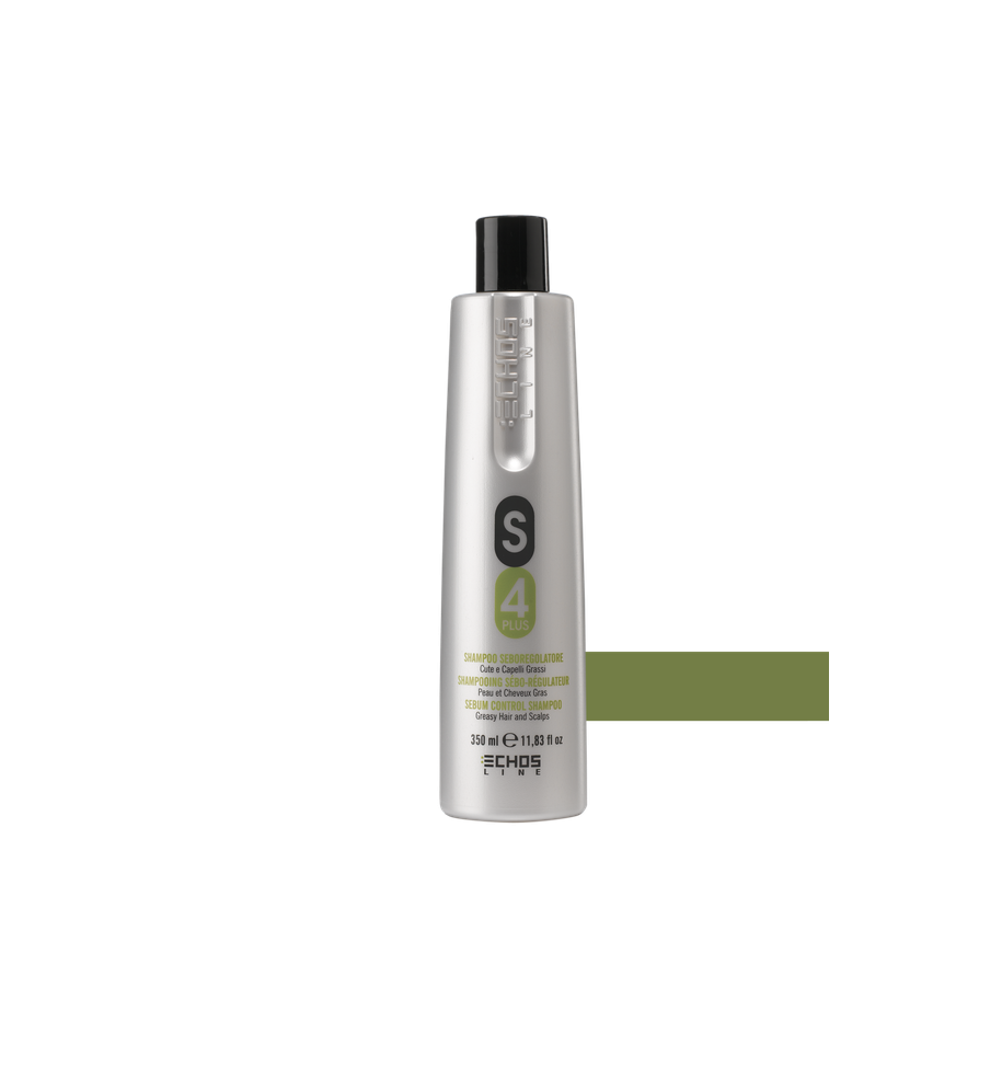SHAMPOO S4 PLUS ANTIGRASSO 350ML ECHOS LINE - prodotti per parrucchieri - hairevolution prodotti