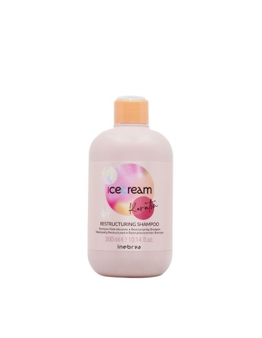 Keratin shampoo ristrutturante alla cheratina 300ml inebrya - prodotti per parrucchieri - hairevolution prodotti