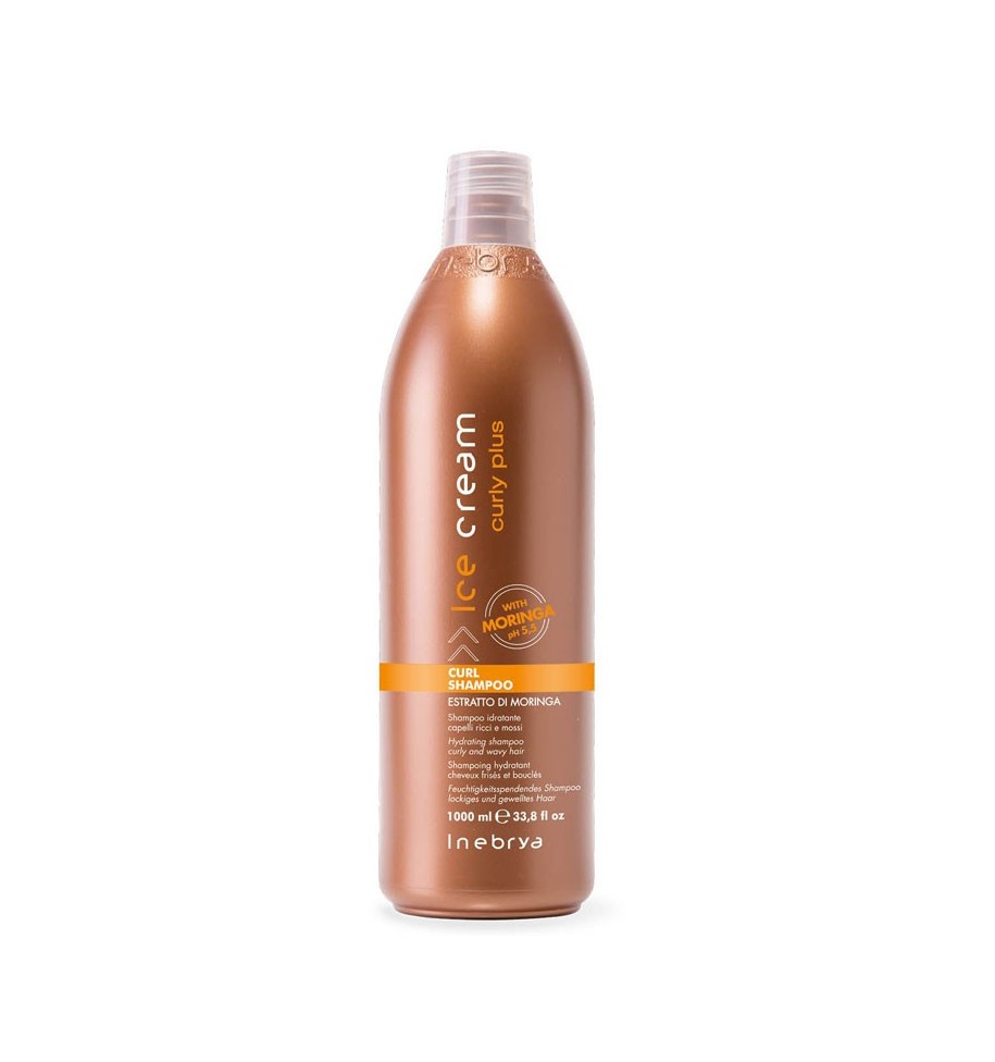 Shampoo Idratante per Capelli Ricci, Mossi e Permanentati Estratto di Moringa 1000 ml - prodotti per parrucchieri - hairevolu...
