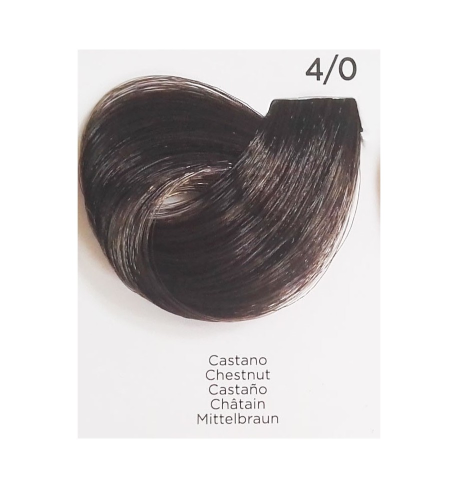Tinta per capelli Castano 4/0 100 ml Inebrya Color - prodotti per parrucchieri - hairevolution prodotti