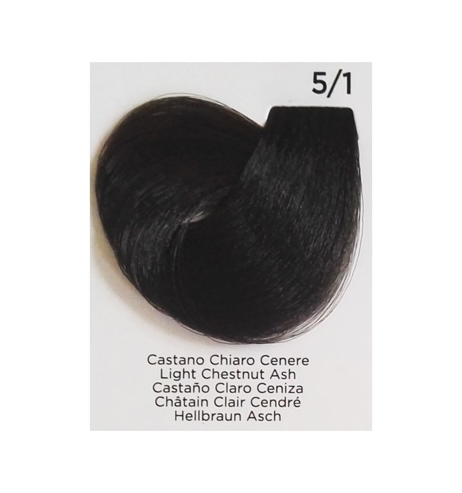tinta per capelli castano chiaro cenere 5/1 100 ml inebrya color - prodotti per parrucchieri - hairevolution prodotti