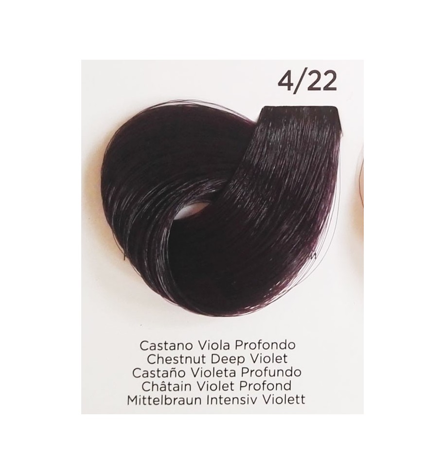 Tinta Castano Viola Profondo 4/22 Inebrya Color - prodotti per parrucchieri - hairevolution prodotti