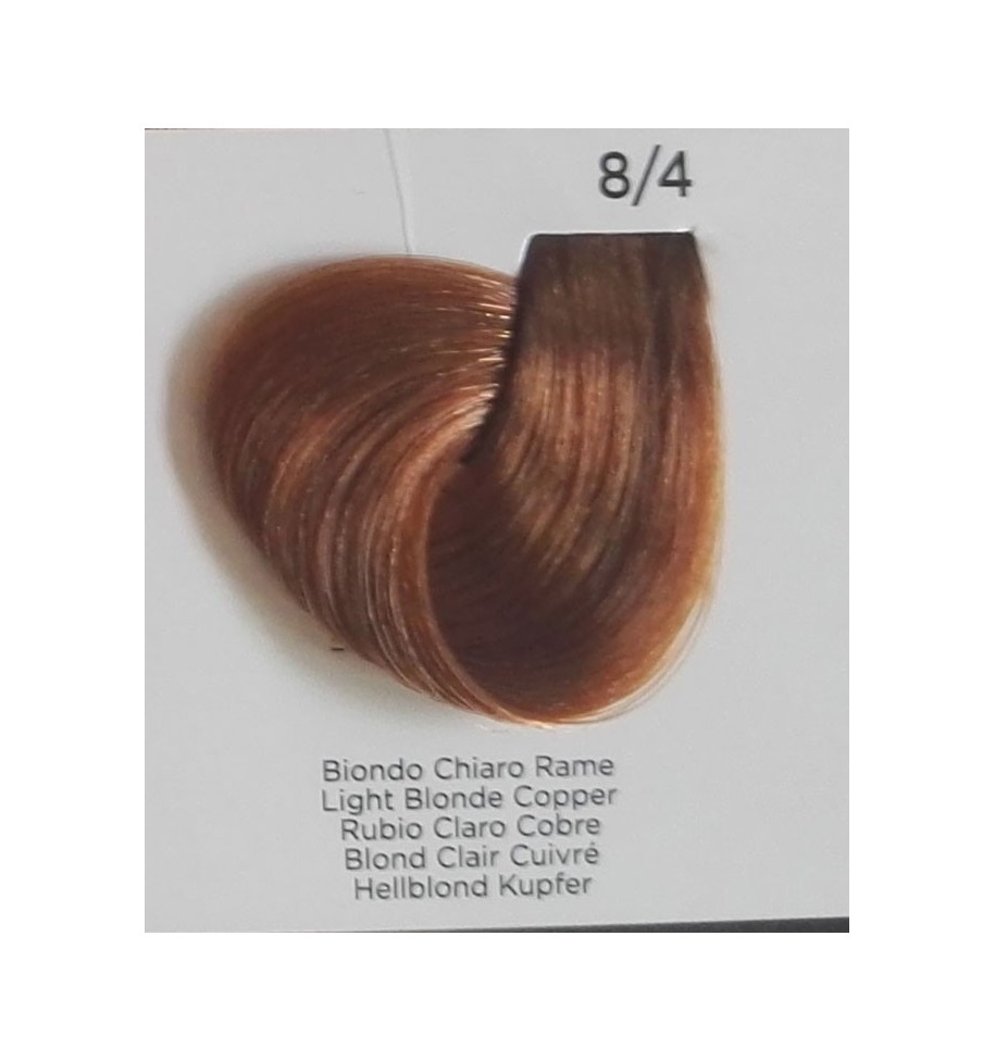 tinta biondo chiaro rame 8/4 inebrya color - prodotti per parrucchieri - hairevolution prodotti
