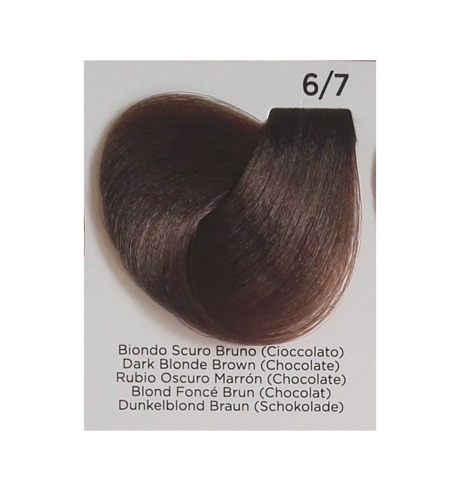 tinta per capelli biondo scuro bruno (cioccolato) 6/7 100 ml inebrya color - prodotti per parrucchieri - hairevolution prodotti
