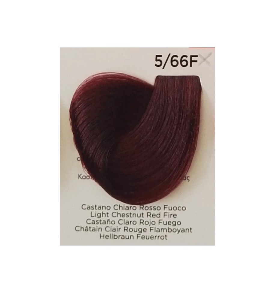 tinta castano chiaro rosso fuoco 5/66f 100 ml inebrya color - prodotti per parrucchieri - hairevolution prodotti