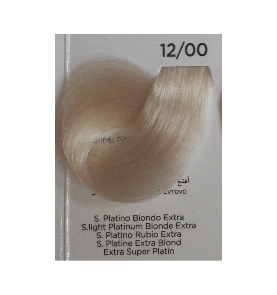 Tinta per capelli Super Platino Biondo Extra 12/00 100 ml Inebrya Color - prodotti per parrucchieri - hairevolution prodotti