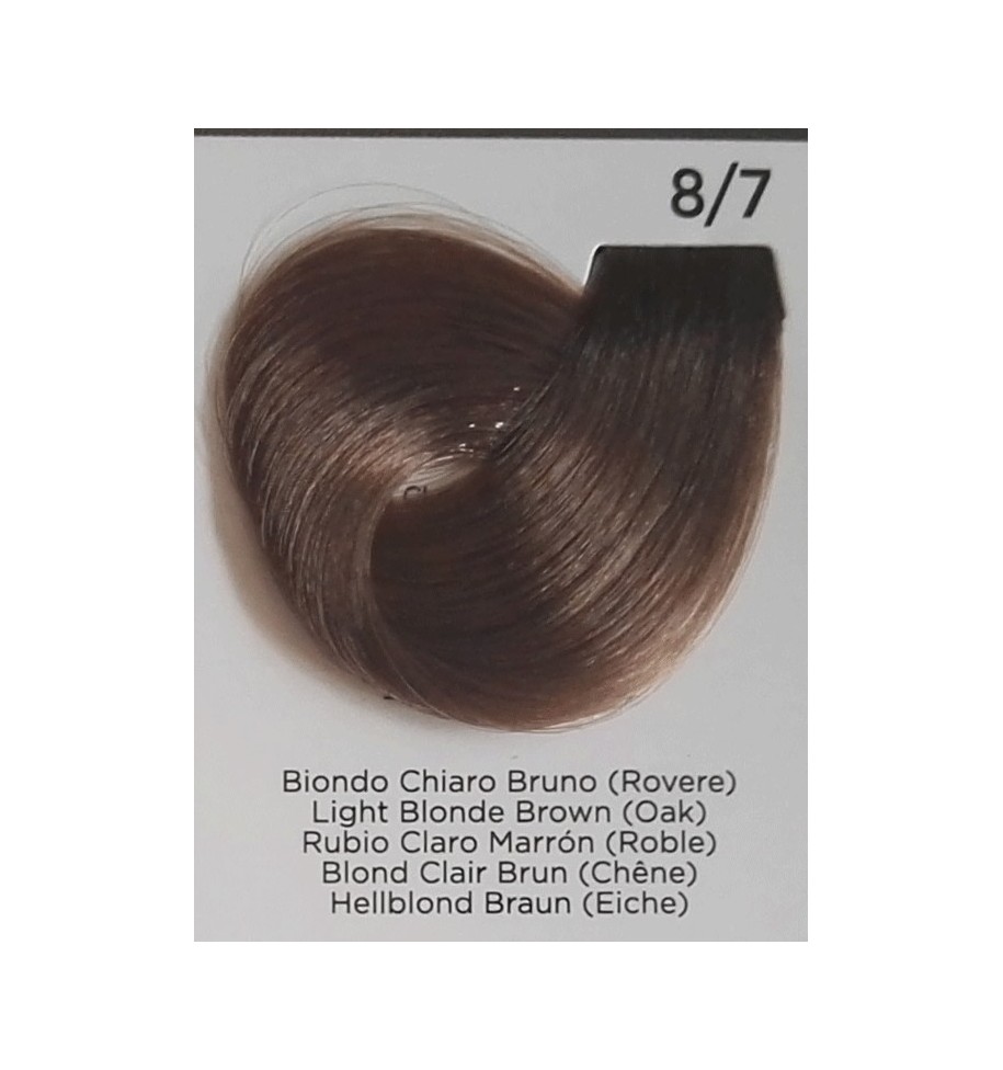 tinta biondo chiaro bruno (rovere) 8/7 100 ml inebrya color - prodotti per parrucchieri - hairevolution prodotti