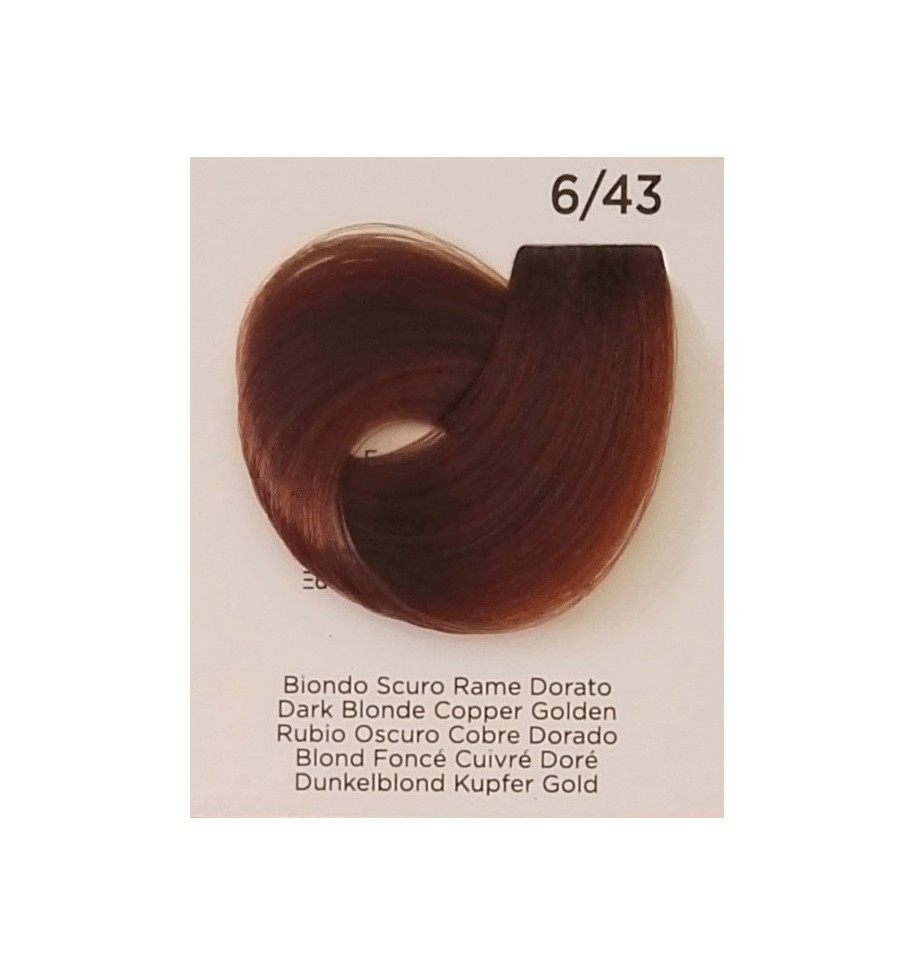 Tinta Biondo Scuro Rame Dorato 6/43 Inebrya Color - prodotti per parrucchieri - hairevolution prodotti