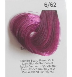 Tinta per capelli Biondo Scuro Rosso Viola 6/62 100 ml Inebrya Color - prodotti per parrucchieri - hairevolution prodotti
