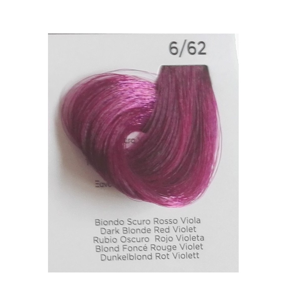tinta per capelli biondo scuro rosso viola 6/62 100 ml inebrya color - prodotti per parrucchieri - hairevolution prodotti