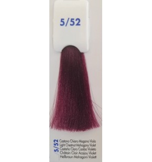 Tinta senza ammoniaca Castano Chiaro Mogano Viola 5/52 100 ML Bionic Inebrya Color - prodotti per parrucchieri - hairevolutio...